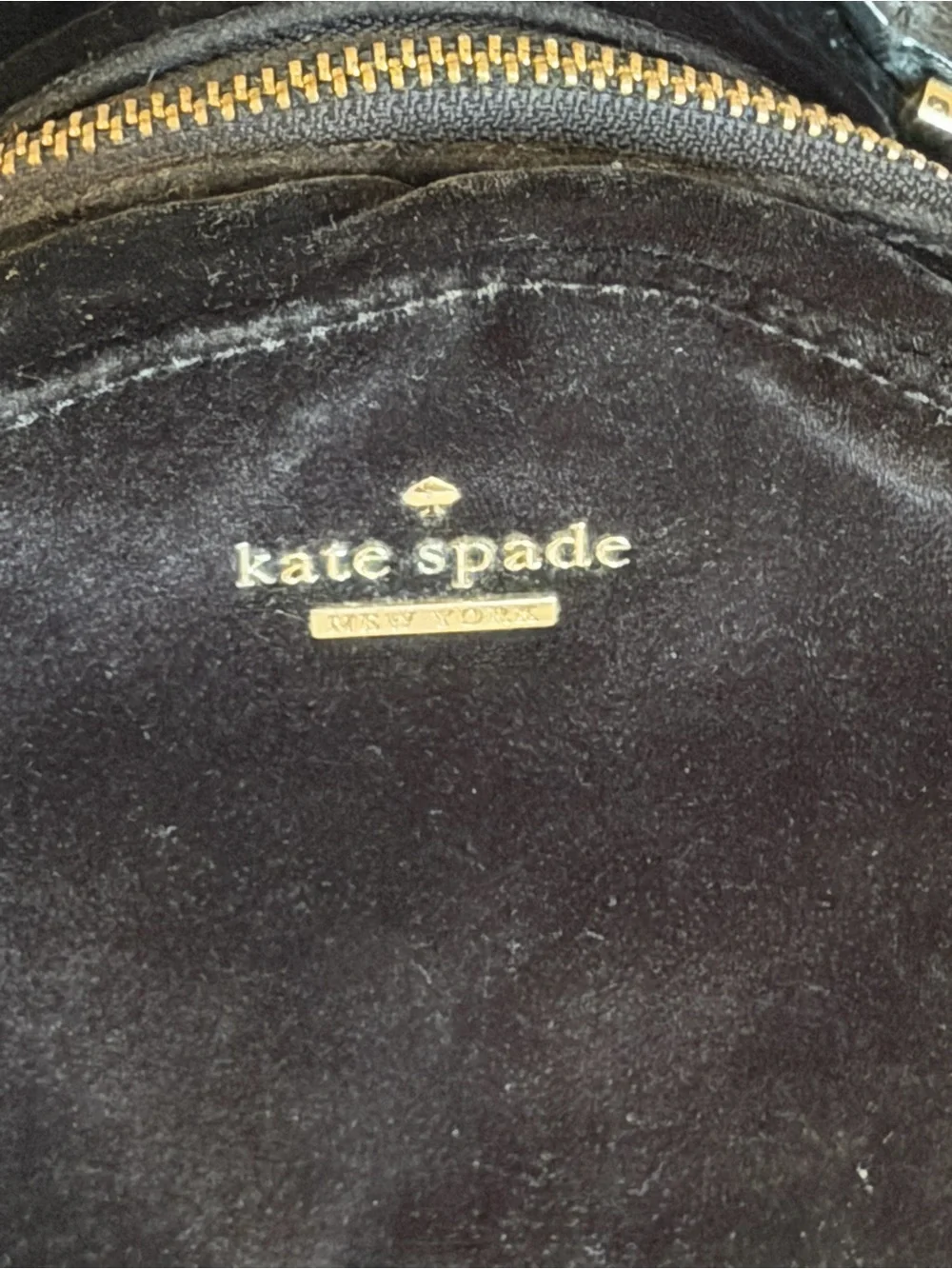 kate spade New York Black Velvet Small Backpack